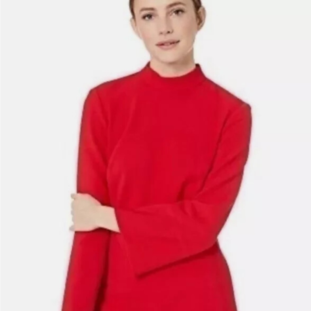 Trina Turk Red Tunic Top Size 2